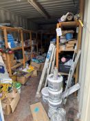 Contents of container to include a quantity of job finishing material, paints, sealants, fixing,