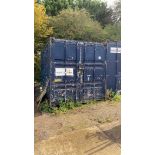 20” steel shipping container excluding contents - please note this item can be collected Monday 23rd