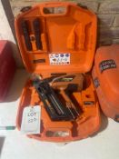 Paslode impulse PPN35Ci 35mm gas canister nail gun complete with 2 batteries and charger