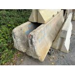 Two Concrete road barriers approx 3.5 tonnes