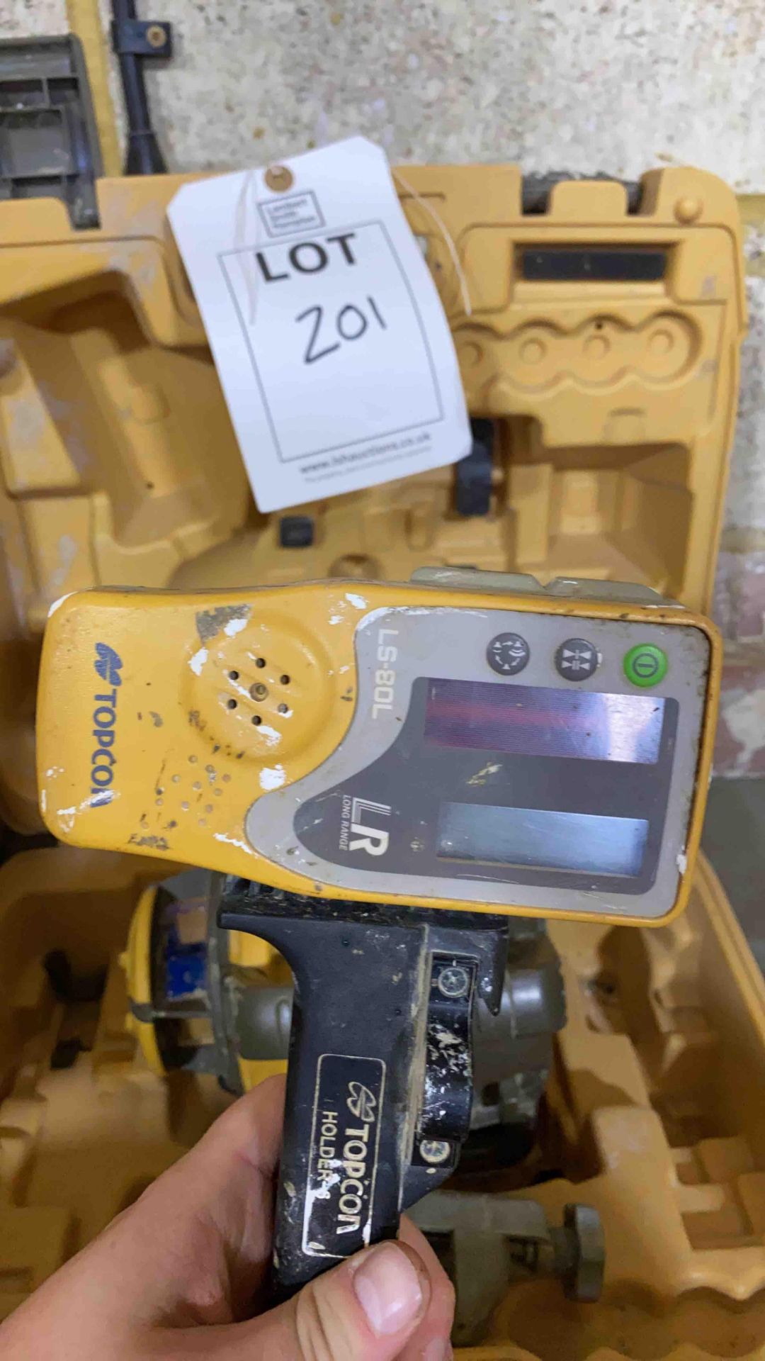 Topcon RL-H5 laser level complete with carry case and top con LS-80L handheld control - Image 4 of 4