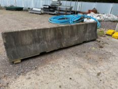 Two Concrete road barriers approx 3.5 tonnes