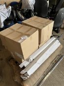 A pallet of 4 boxes of DD support pads 10mm and 3 boxes of stainless steel multi starter tie ins