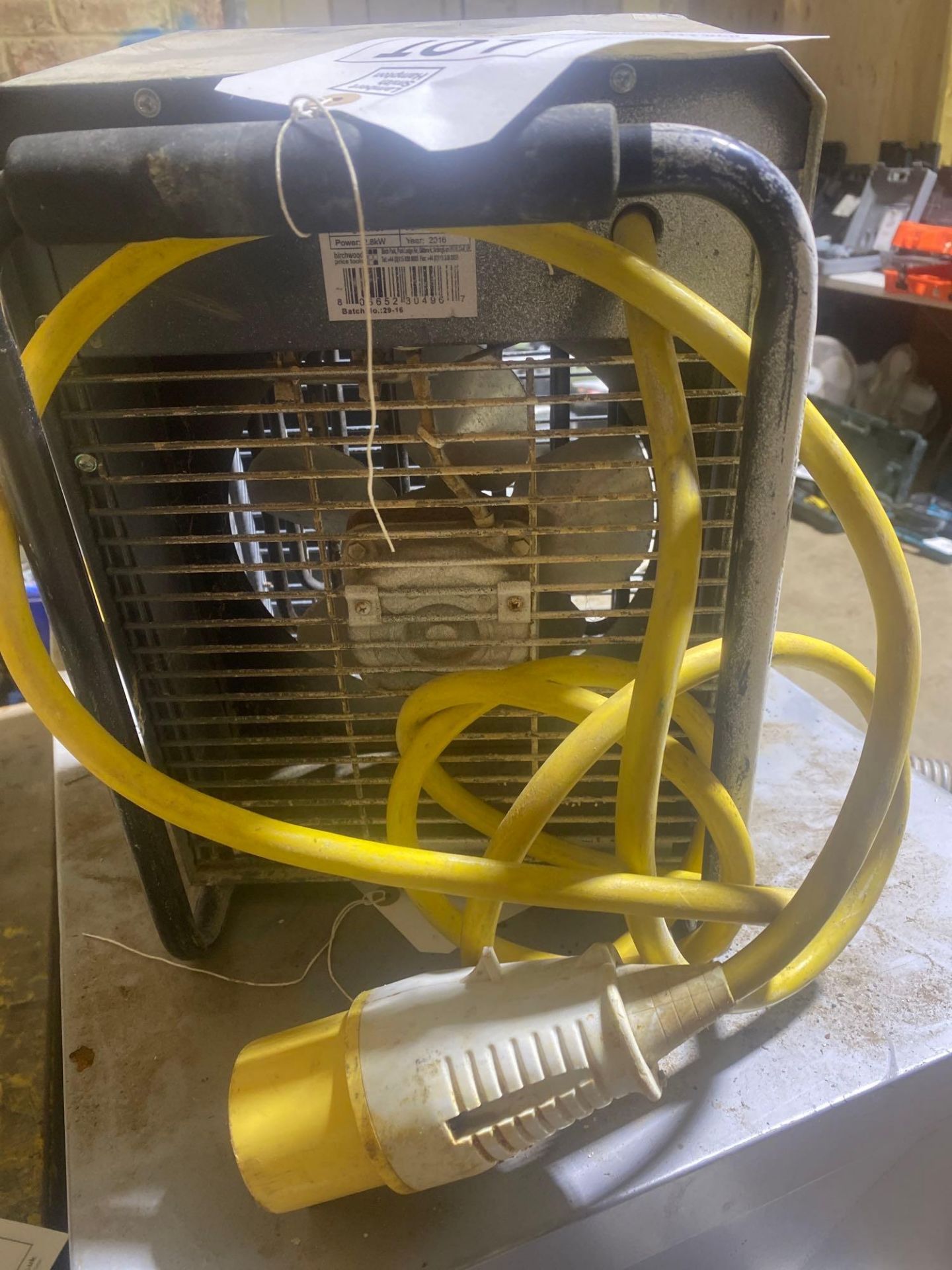 Rhino FH3 110v fan heater - Image 2 of 2