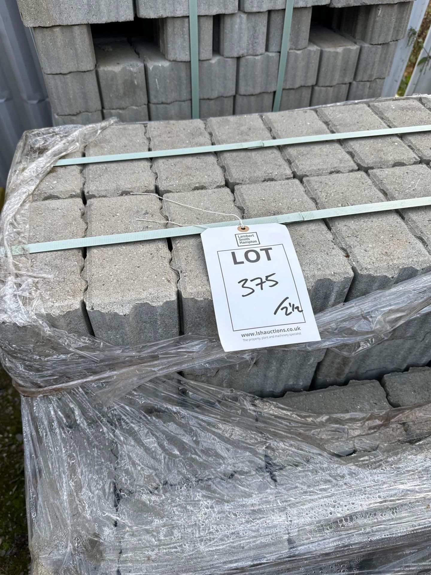 Two and a half pallets of grey permeable paving bricks - Image 2 of 2