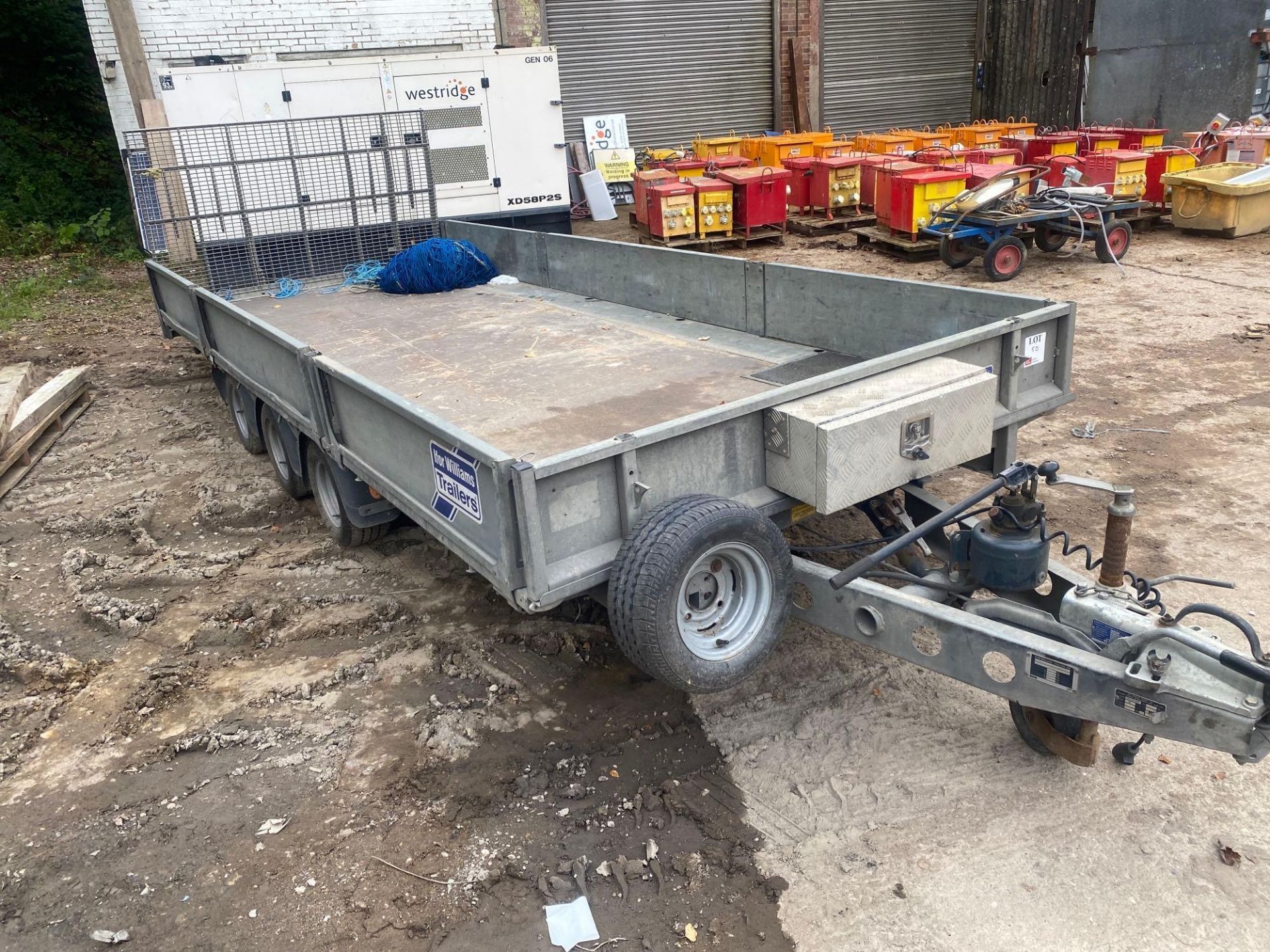 Ivor Williams tri-axle, 5 m trailer with load ramp. date of manufacturer, 2021. - Image 2 of 6