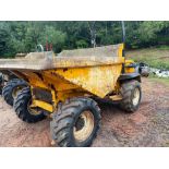 Bamford 6 tonne articulated site dumper type SX6000, max unladen 4080Kg, rated capacity 6000Kg,