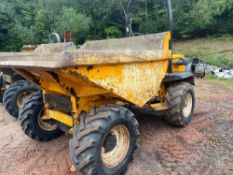 Bamford 6 tonne articulated site dumper type SX6000, max unladen 4080Kg, rated capacity 6000Kg,