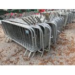 Approx 50 metal crash barriers