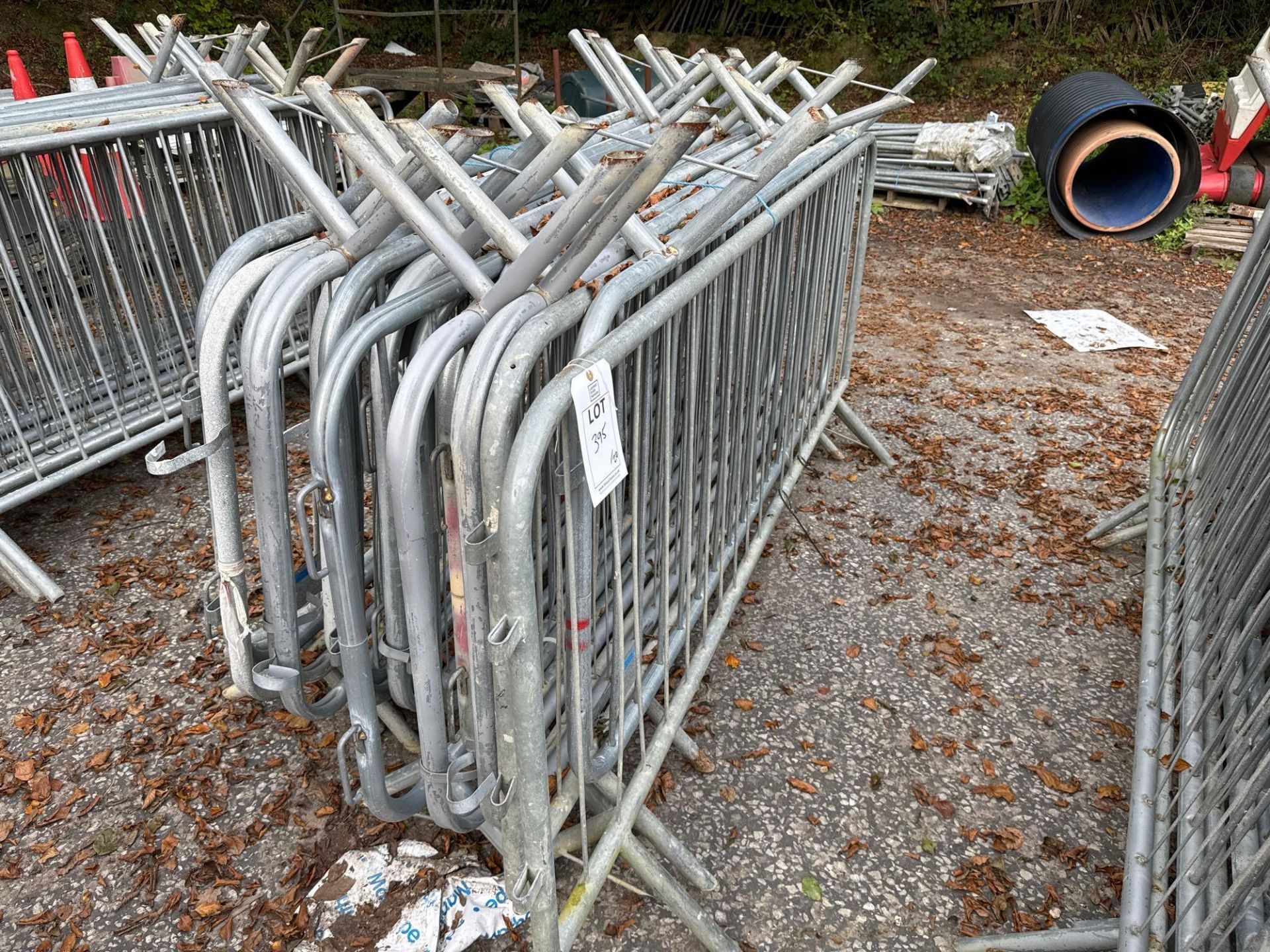 Approx 20 metal crash barriers - Image 2 of 2