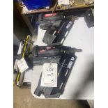 Two Senco cordless clipped head gas framing 90mm nail guns please note missing 1 battery no