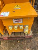 Blakley electrics 10kva site transformer with push plug outlets, 230v supply