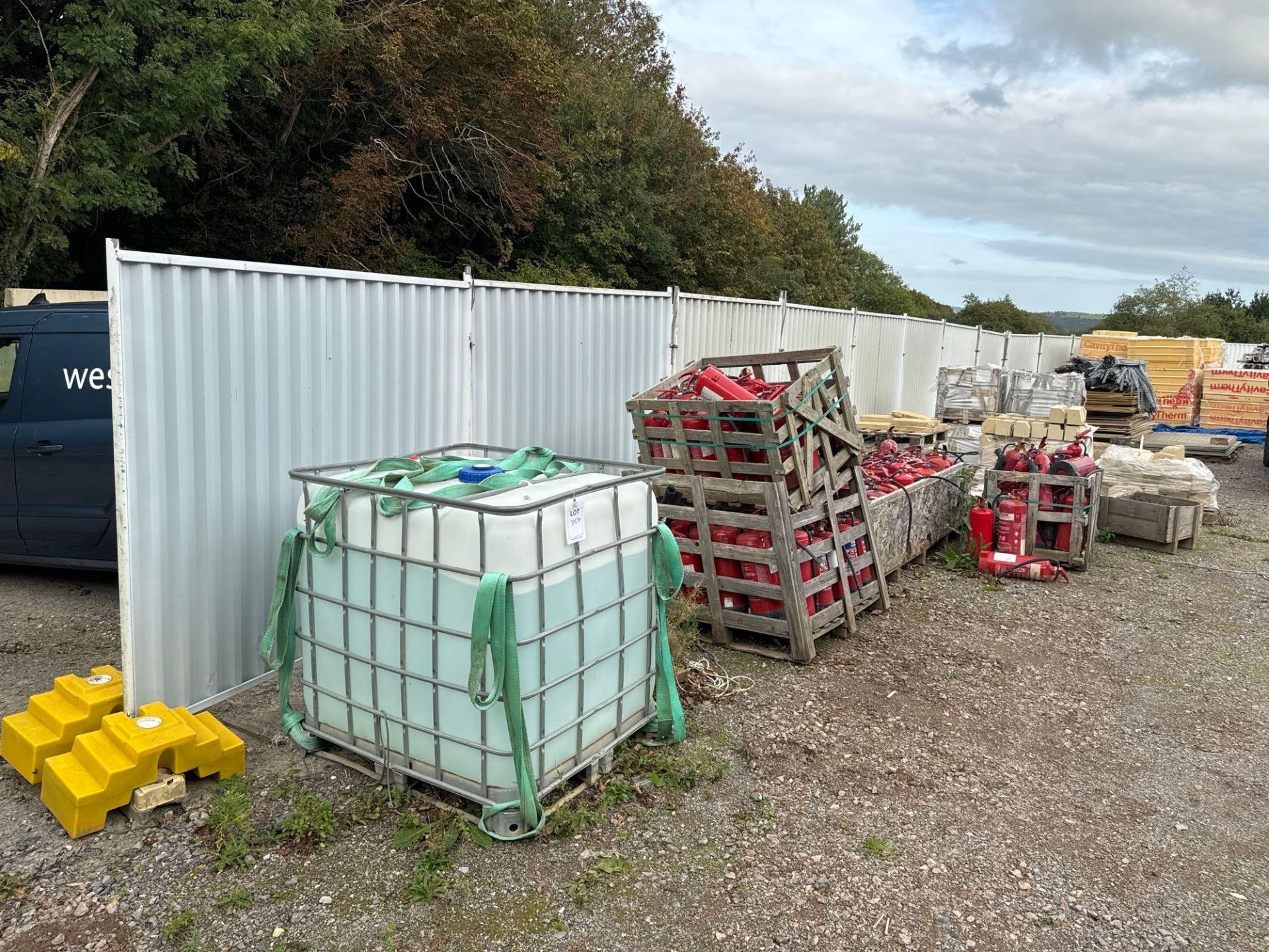 Approx 45 Blockade panels c/w feet and ballast weights as lotted *NB collection on Monday 30th and - Image 2 of 3