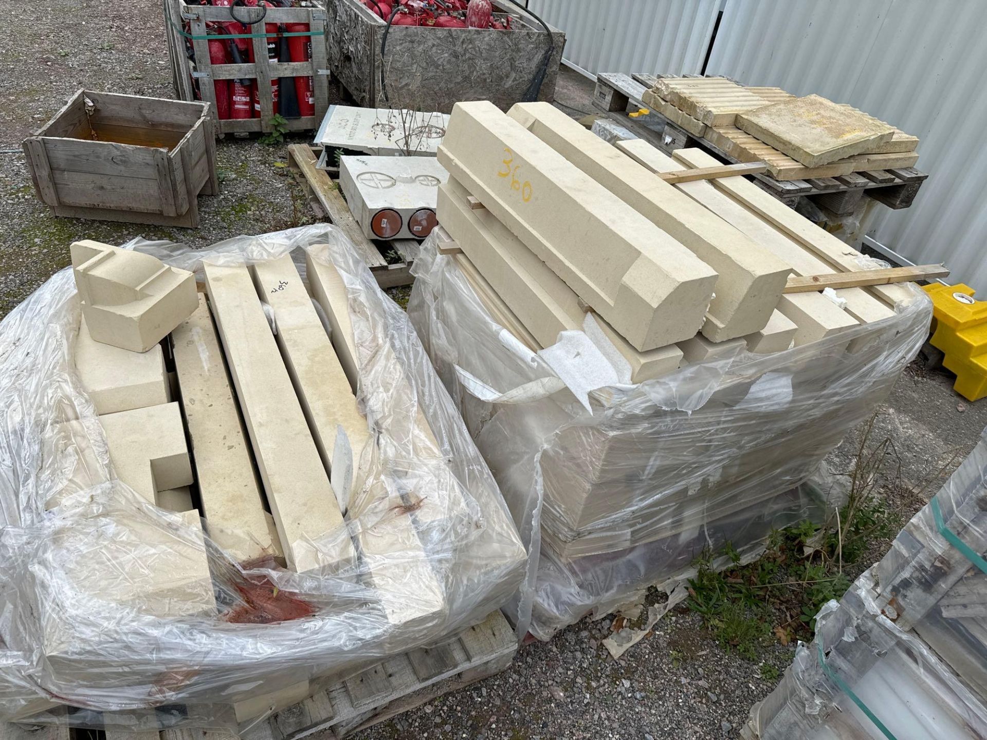 Two pallets of various stone window dressings as lotted - Image 2 of 2