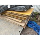 Pallet of various ply sheets