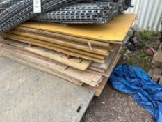 Pallet of various ply sheets