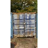 20” steel shipping container excluding contents - please note this item can be collected Monday 23rd