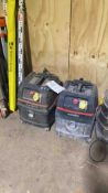 2x metabo ASR 25litre shop vacuum 110v