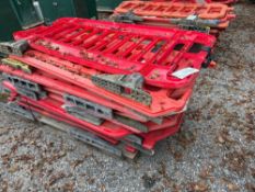 Approx 20 plastic crash barriers