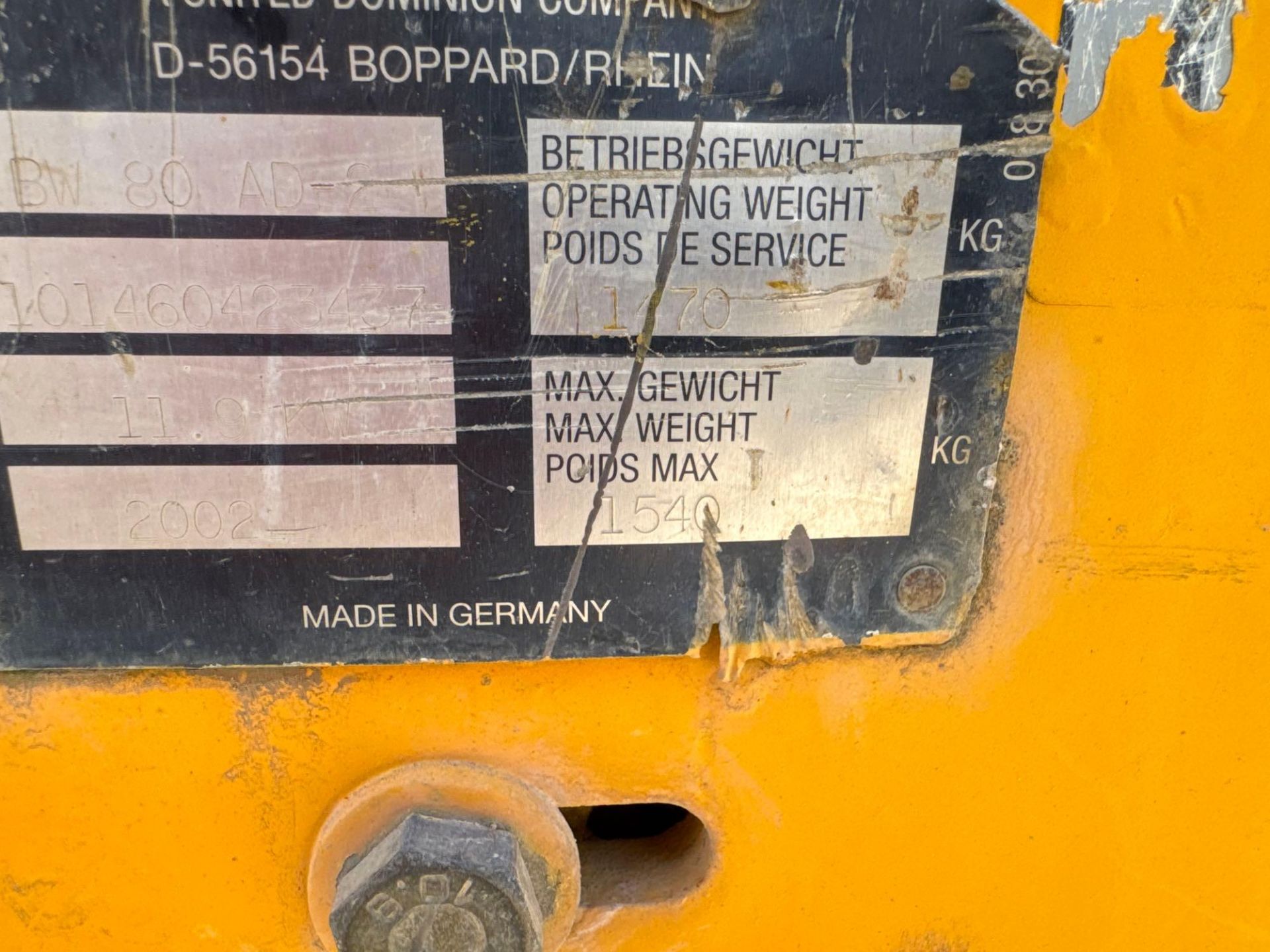 Bomag ADH80 Light Articulated Tandem Roller, working width 800mm s/n IDI460423437, - Image 7 of 9