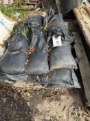Pallet of sand bags for ballast