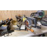 Rage evolution multipurpose 255mm sliding compound mitre saw 110v