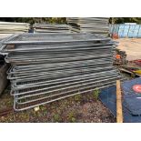 Approx 40 Harris fencing panels c/w 22 feet