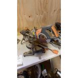 Evolution 210mm sliding mitre saw 110v s/n: Rs3-h1511UK00199