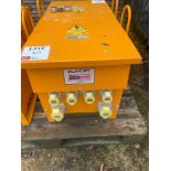 Blakley electrics 10kva site transformer with push plug outlets, 230v supply