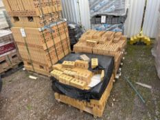 Three and a half pallets of facing bricks