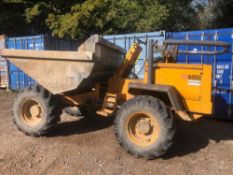 Barford 6 tonne articulated site dumper type SX6000, max unladen 4080Kg, rated capacity 6000Kg,