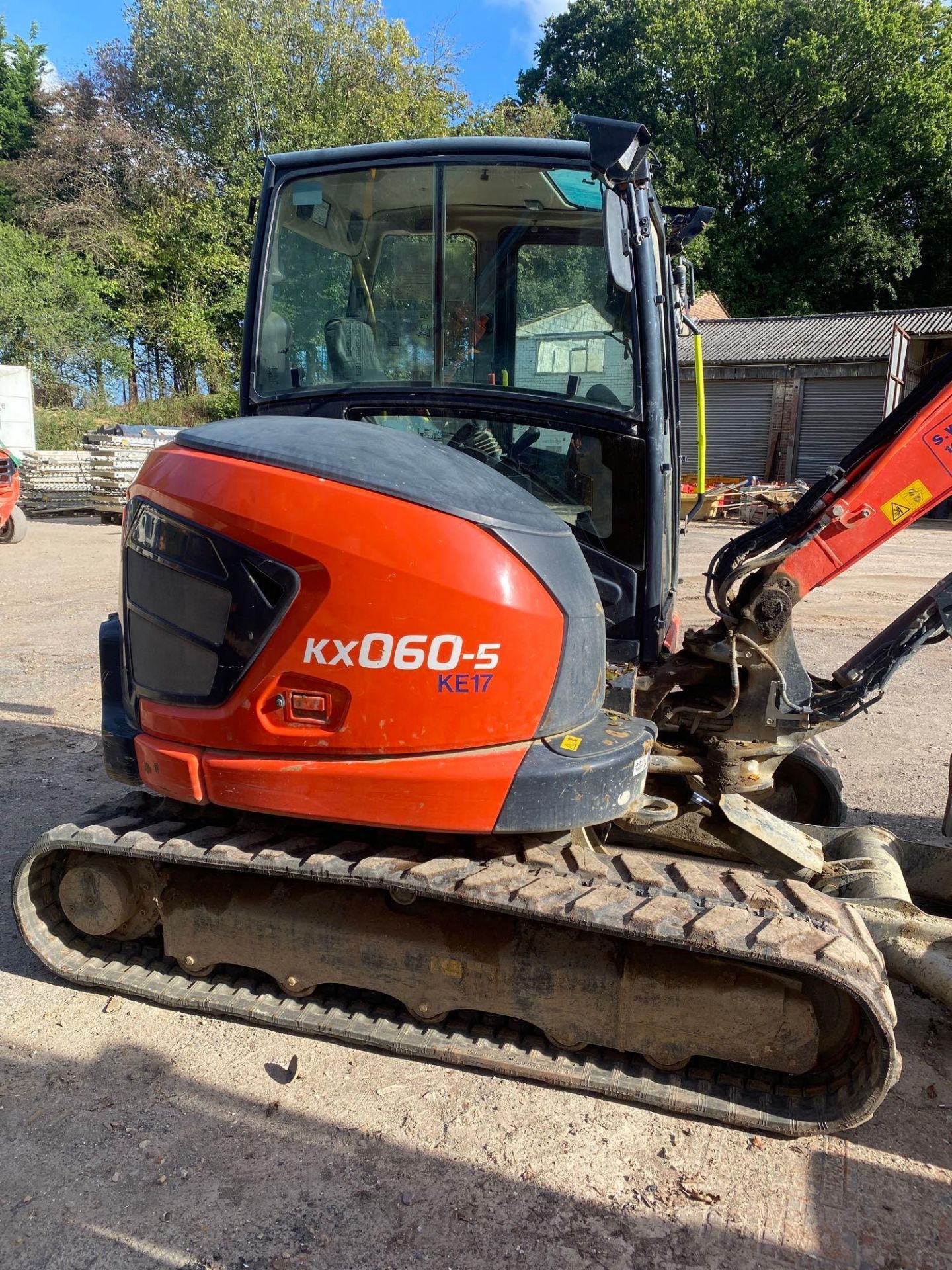 Kubota KX060-5  5T Excavator, serial number KBCDZ37BEL3F10518, WCL No KE17, DOM 2020 - Image 3 of 12