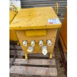 10kva site transformer with push plug outlets, 400v supply (3 phase)