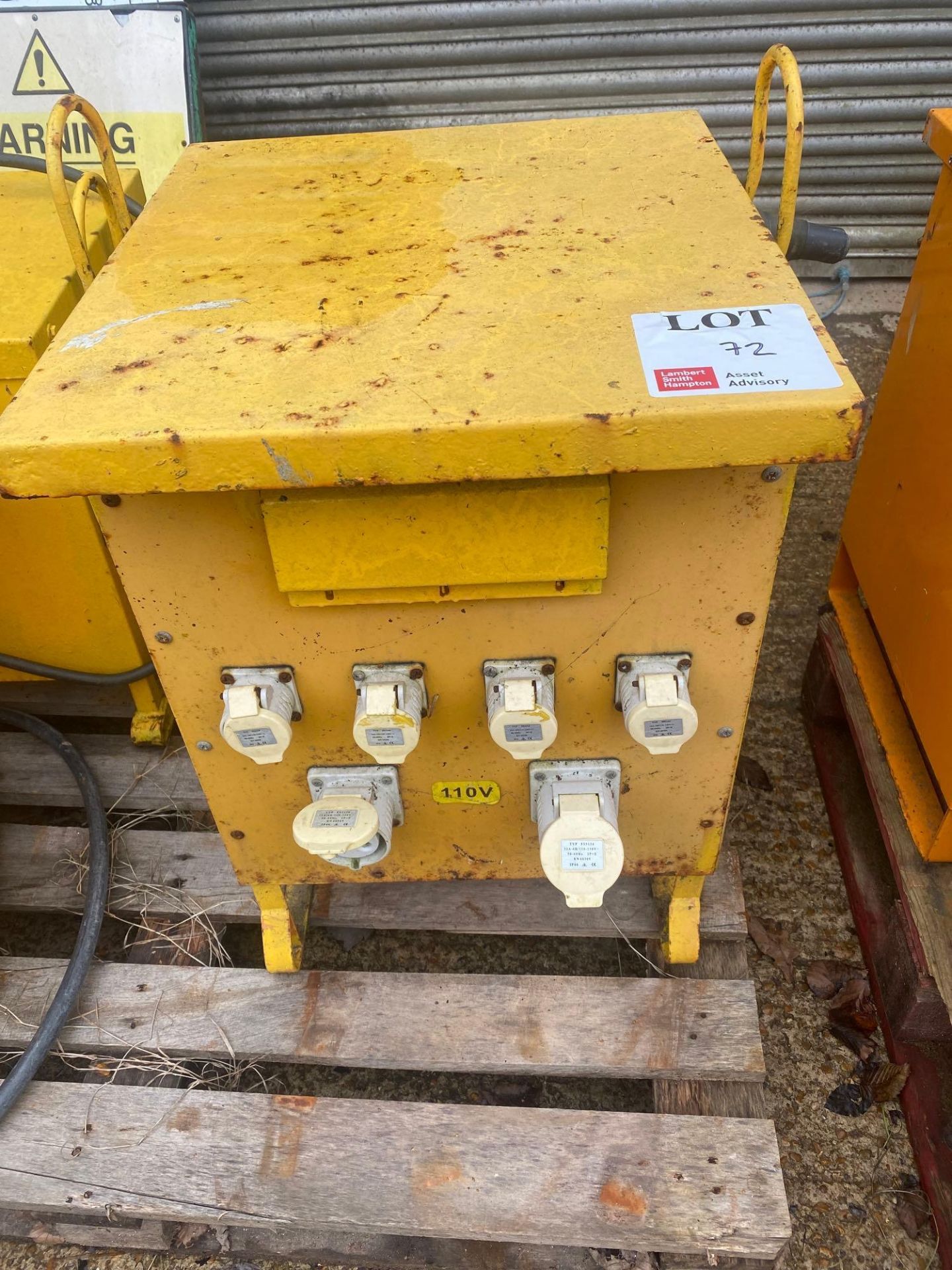 10kva site transformer with push plug outlets, 400v supply (3 phase)