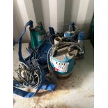 Submersible pumps with hoses (x3 of)