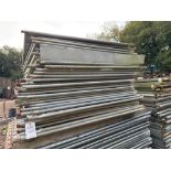 Approx 30Blockade fence panels c/w 36 feet