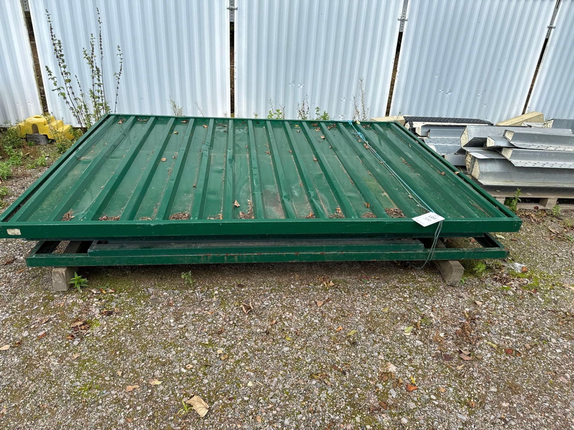 Portable Space Collapsible green metal shed (2018) s/n G3-067