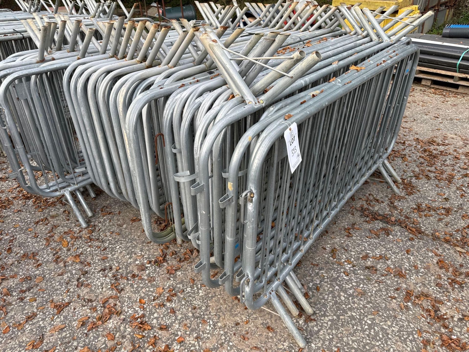 Approx 50 metal crash barriers - Image 2 of 2
