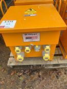 Blakley electrics 10kva site transformer with push plug outlets, 230v supply