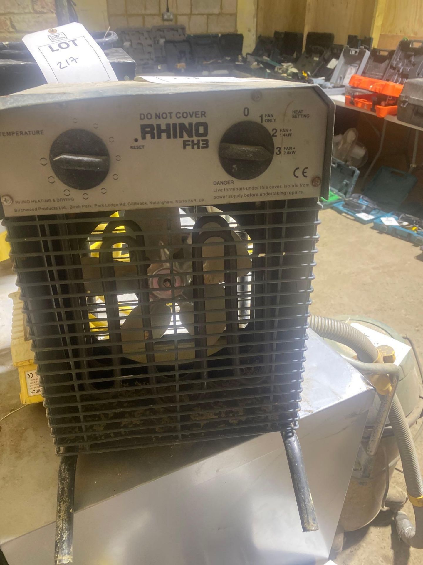 Rhino FH3 110v fan heater