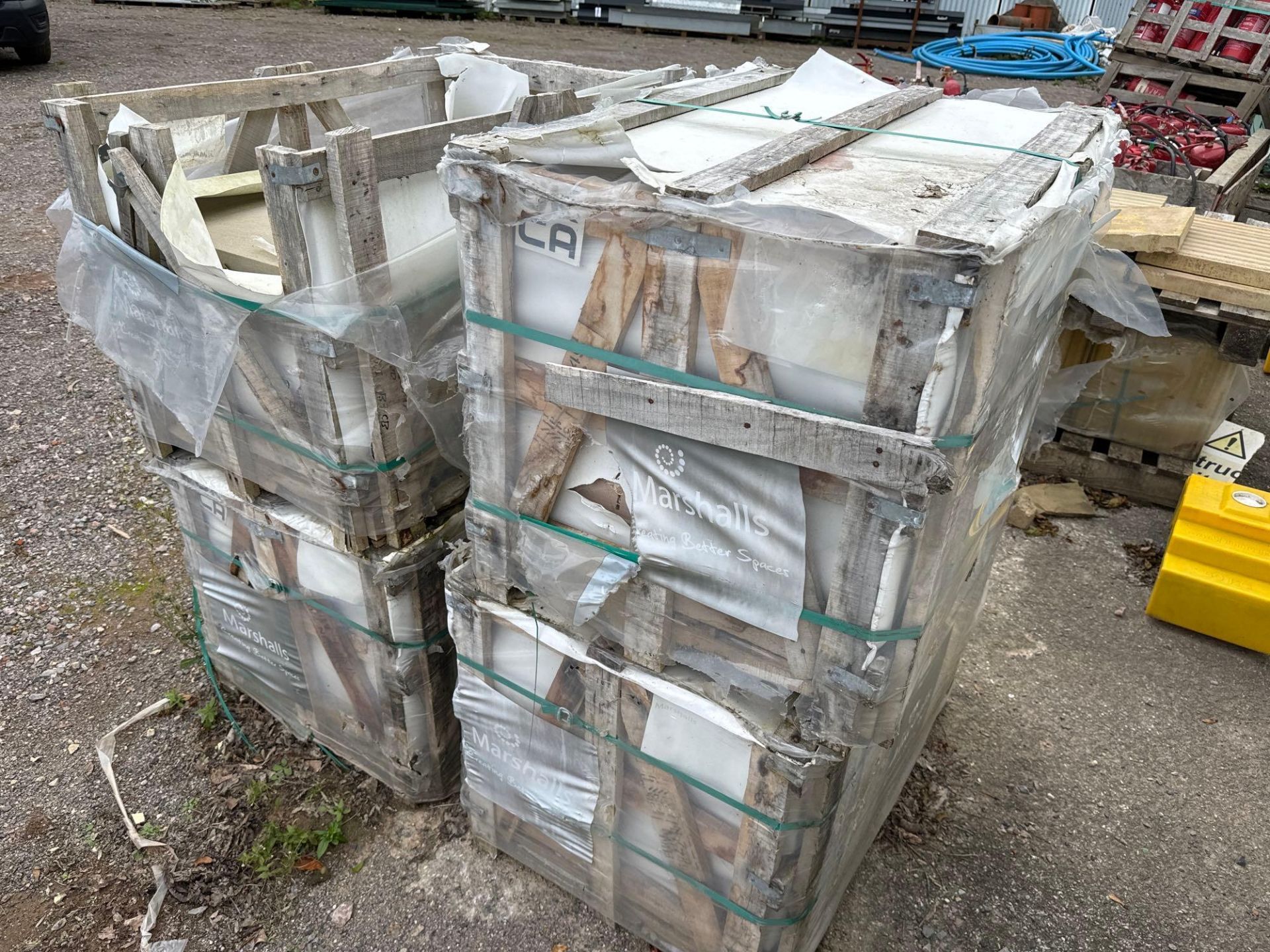 Three and a half pallets of Marshalls 600mm x 900mm x 50mm floor tiles as lotted - Image 2 of 3