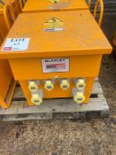 Blakley electrics 10kva site transformer with push plug outlets, 230v supply