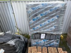 Two and a half pallets of grey Brett paving bricks