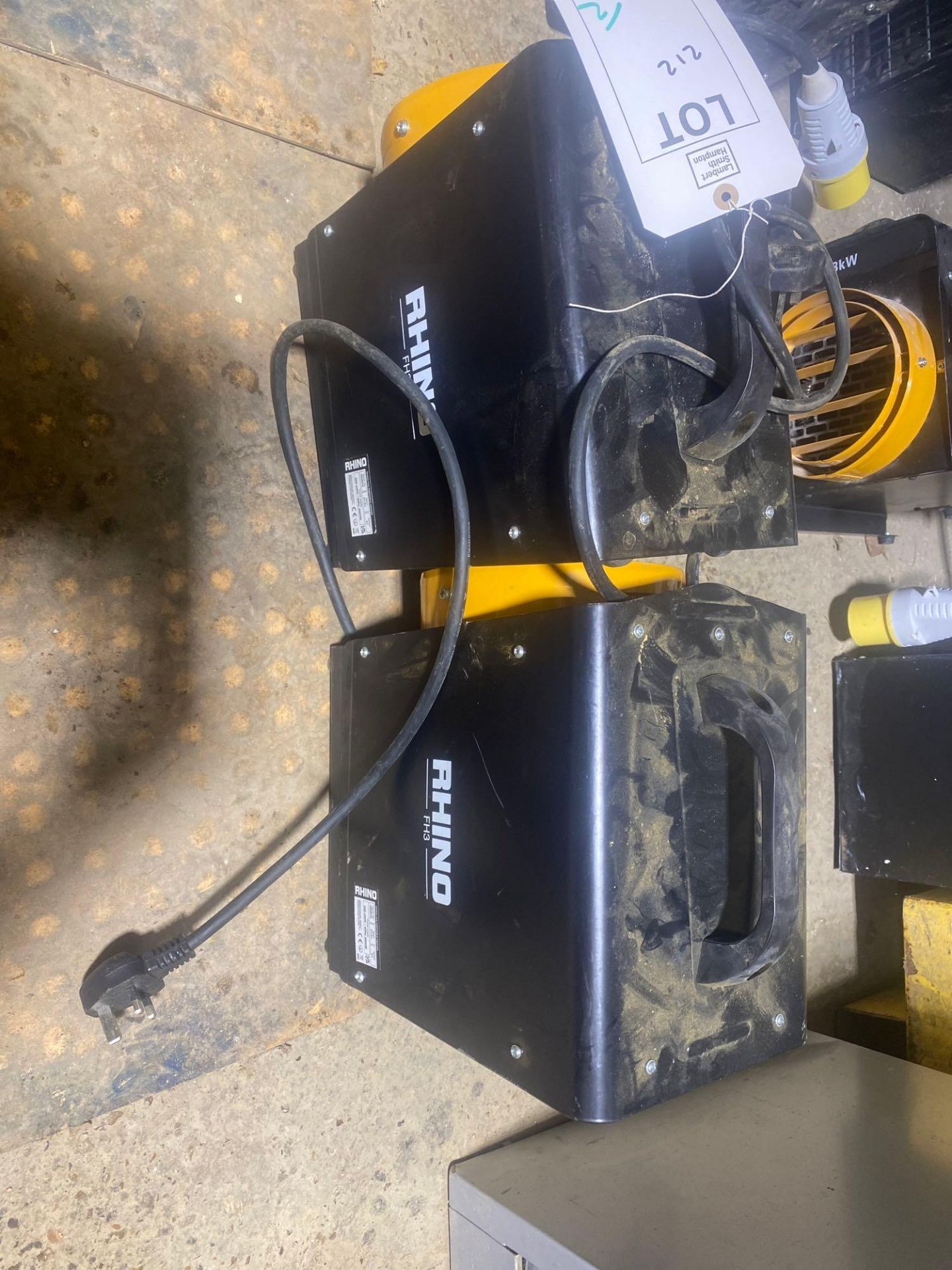 2x Rhino FH3 240v space heater - Image 2 of 2