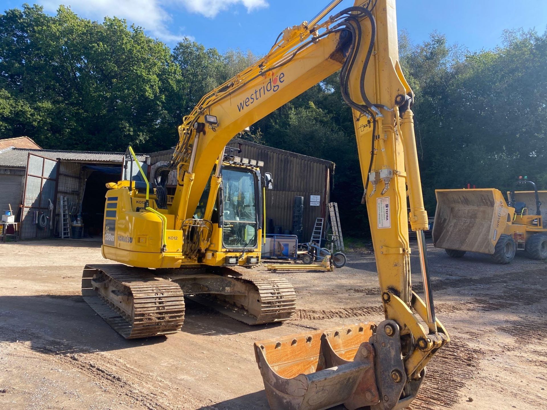 Komatsu PC138US-11 WCL Ref KO12, 13 tonne crawler excavator, 3562 recorded hours, DOM 2019 serial - Image 4 of 16