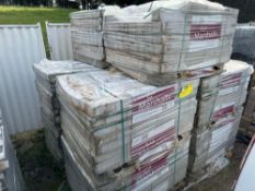 10 pallets of Marshalls modal textured paving bricks 300 x 100 x 80mm silver grey granite