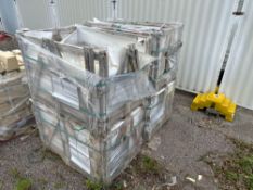 Three and a half pallets of Marshalls 600mm x 900mm x 50mm floor tiles as lotted