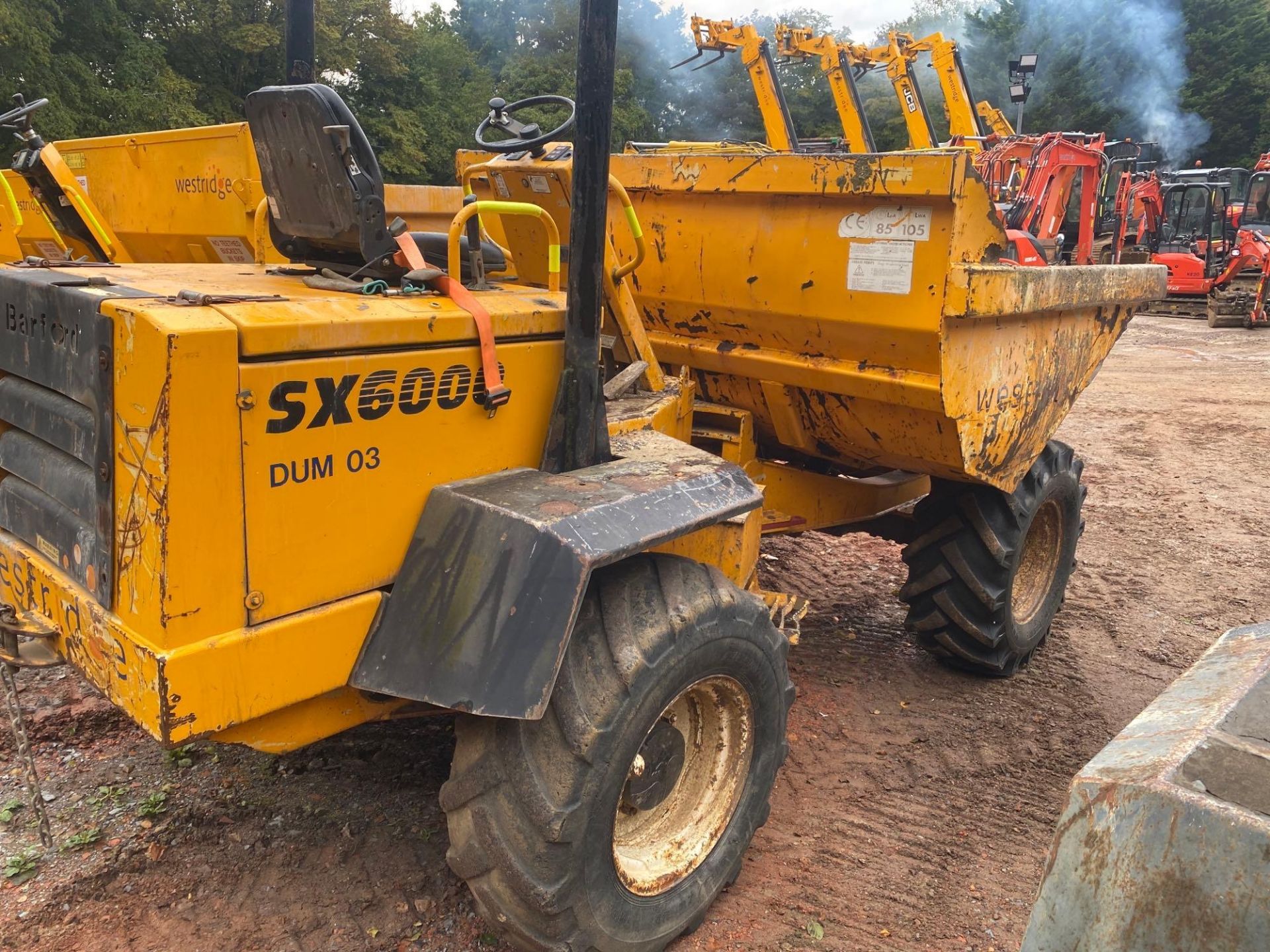 Bamford 6 tonne articulated site dumper type SX6000, max unladen 4080Kg, rated capacity 6000Kg, - Image 3 of 9