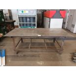 Welded steel table