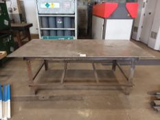 Welded steel table